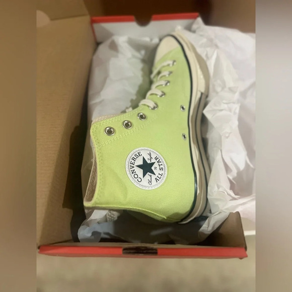 Converse Chuck Taylor All Star 70‎ High Top Sneaker Citron W10 M8 NIB. - Picture 3 of 12